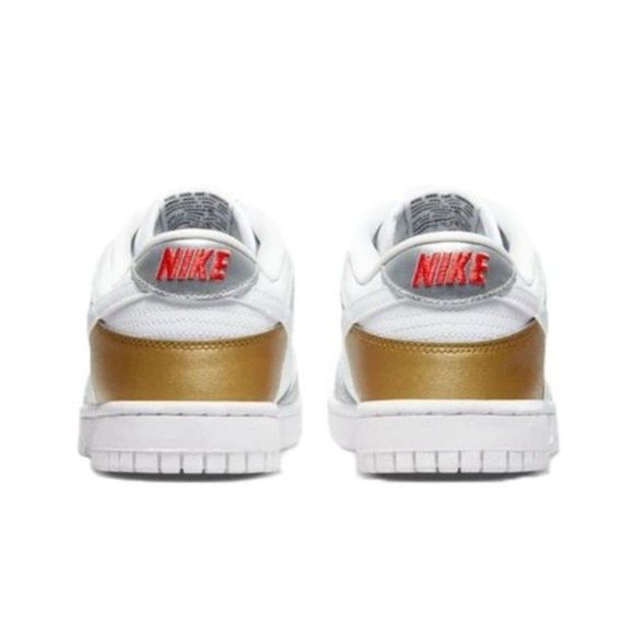 Nike Dunk Low SE Heirloom Silver Gold Metallic DH4403-700 Women’s Size 11 - Picture 4 of 4
